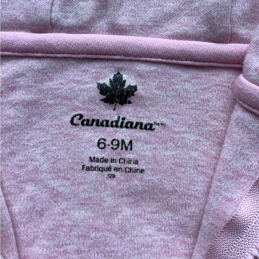 Canadiana Infant Hoodie With Deer Pattern 6 months to 9 Months 6M to 9M - Picture 2 of 3